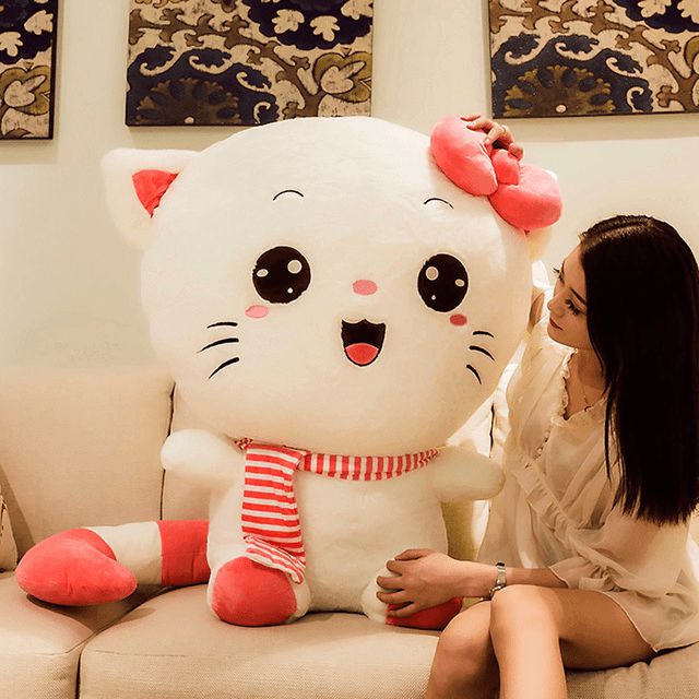 Animals Oversized Kawaii Kitty Cat Head Plush Toy 20" | Cats Animals (C-E) Animals