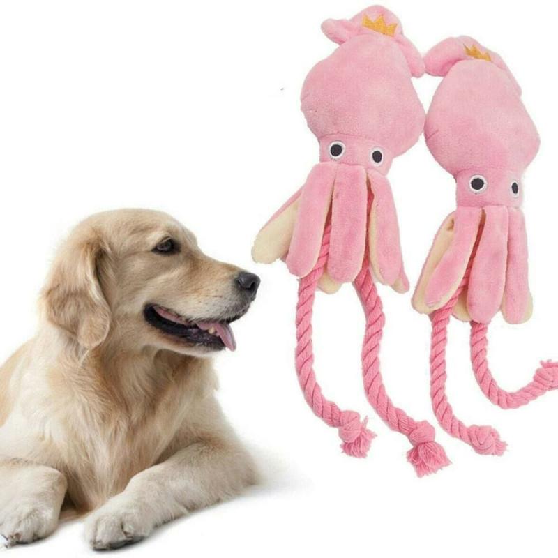 Animals Pink Squid Dog Chew Toy | Squid Animals (S) Animals