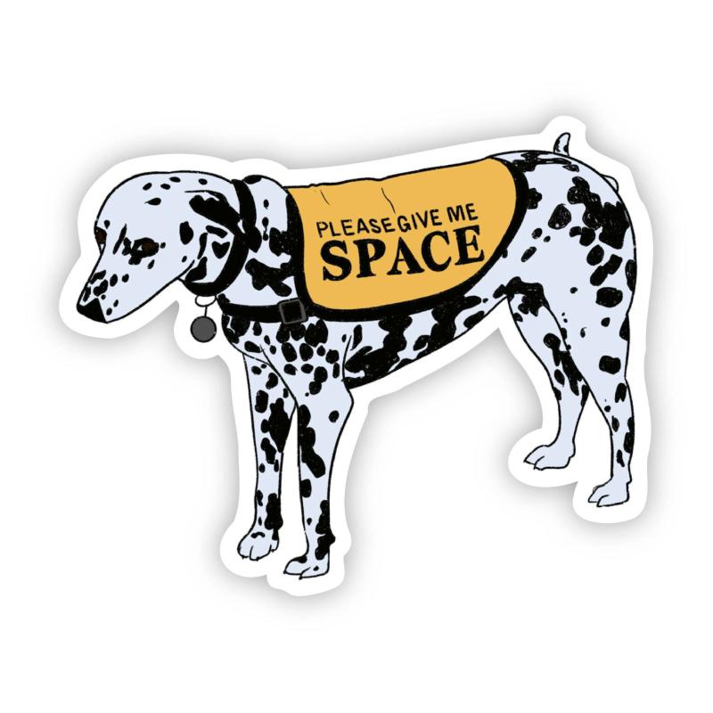 Animals Please Give Me Space Dalmatian Sticker | Dalmatian Dalmatian Animals