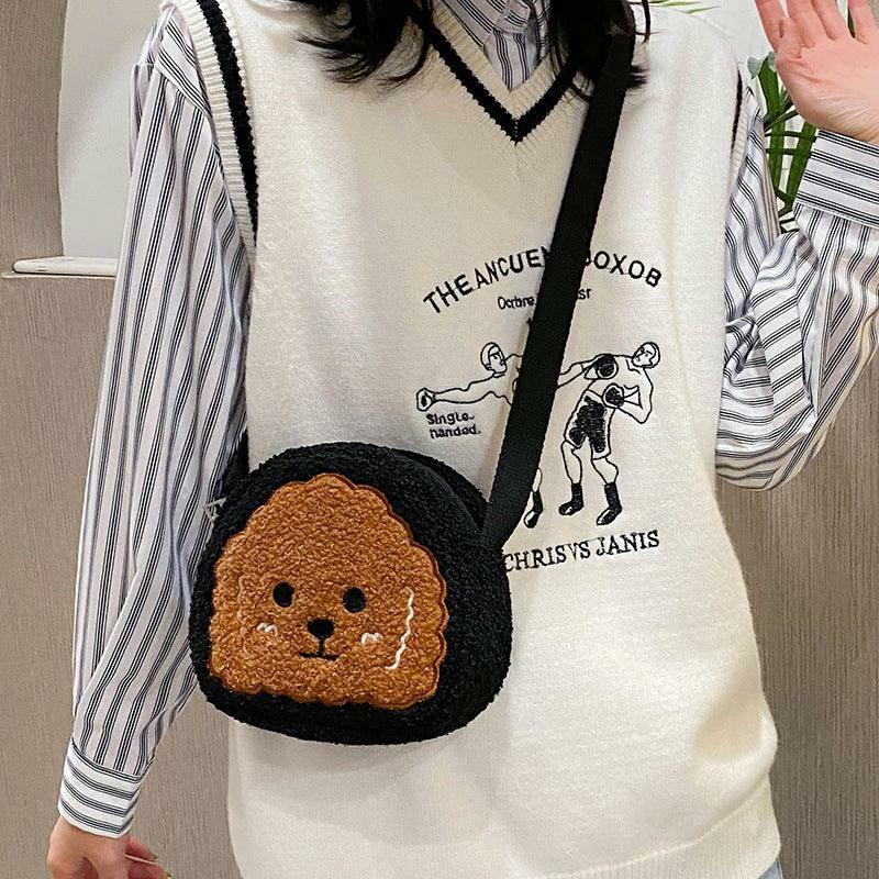 Animals Plush Cute Cartoon Pully Doll Shoulder Messenger Bag | Dogs Animals (C-E) Animals