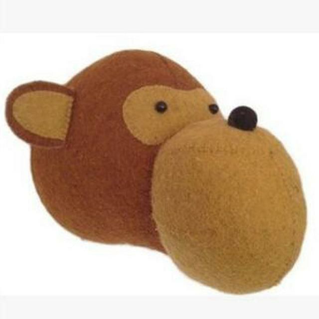 Animals Plush Monkey Animal Trophy Head Wall Mounts | Monkeys Animals (K-O) Animals