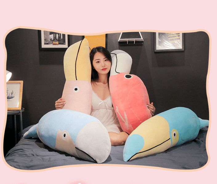 Animals Plush Parrot Flamingo Toucan Pillow Toys | 120cm | Parrots Animals (P-R) Animals