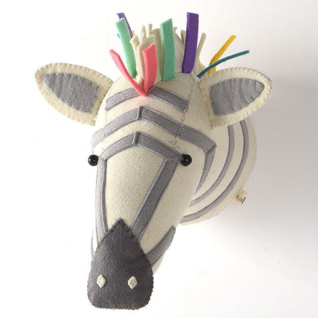 Animals Plush Zebra Animal Trophy Head Wall Mounts | Zebras Animals (T-Z) Animals