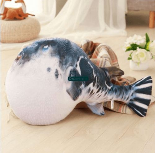 Animals pop lovely realistic animal pufferfish plush pillow | 20cm | Fish Animals (F-H) Animals