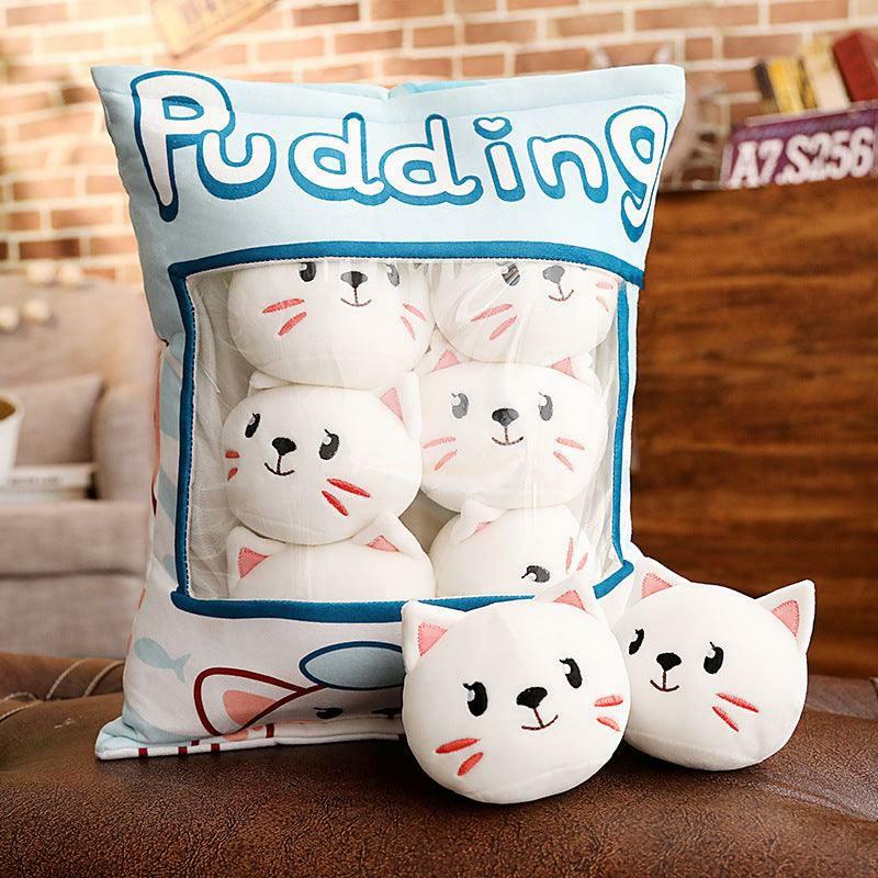 Animals Pudding Cat, Dogs and Pigs Bag of Small Plush Toys | Pigs Animals (P-R) Animals