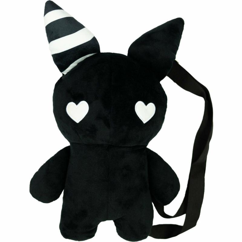 Animals Rabbit Plush Backpack 14" (Black) | Bunnies Animals (A-B) Animals