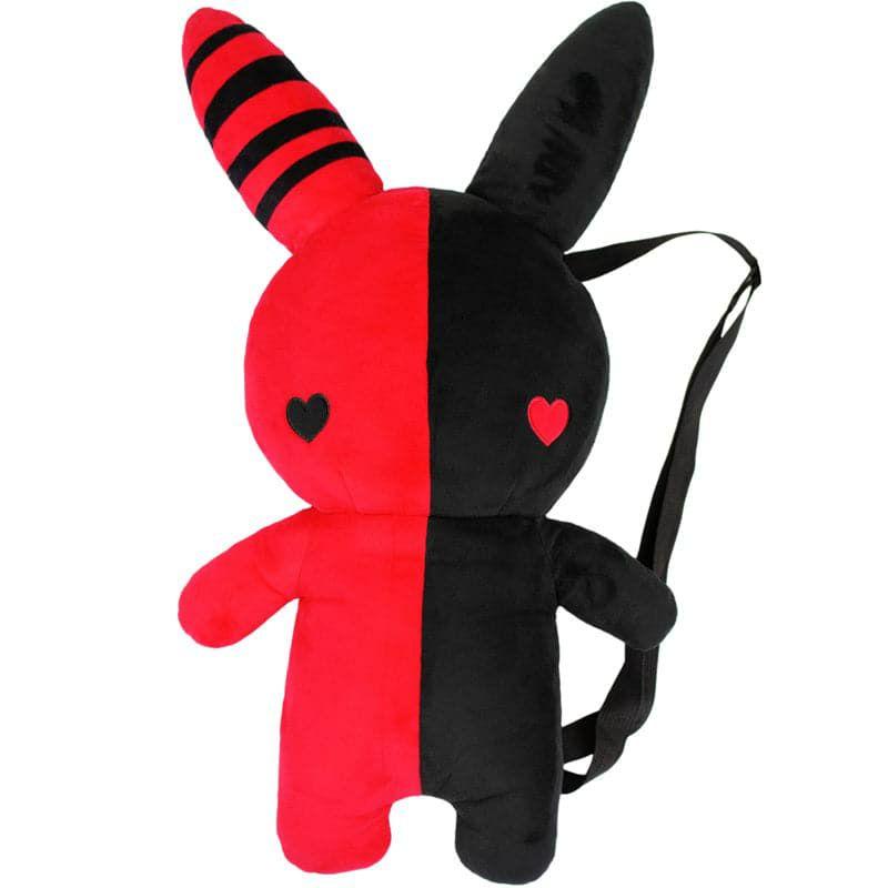 Animals Rabbit Plush Backpack 24" (Red/Black) | Bunnies Animals (A-B) Animals