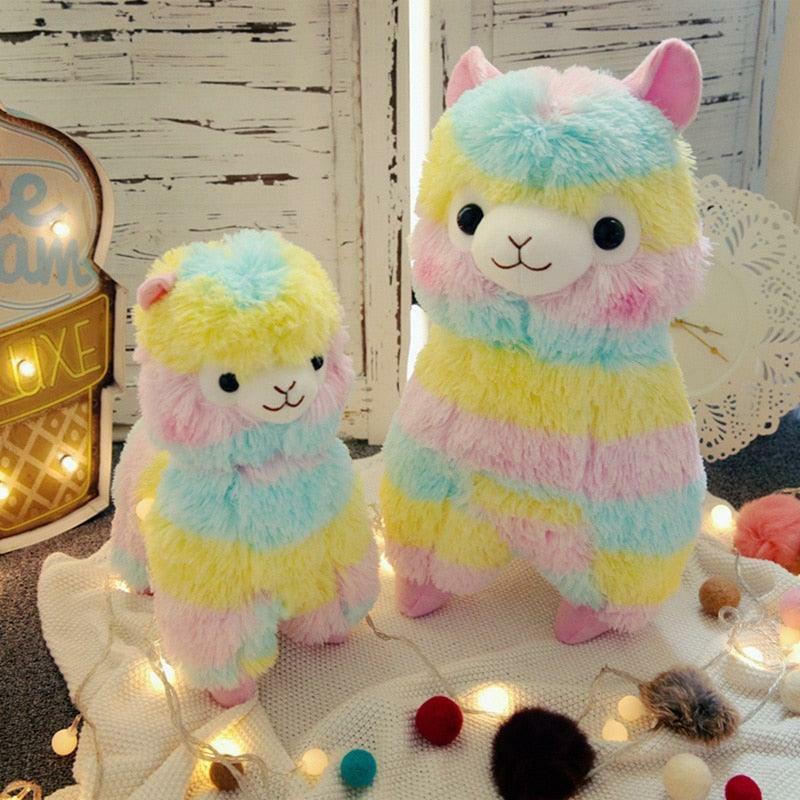 Animals Rainbow Alpaca Plush Toy | 13In | Llamas Animals (K-O) Animals