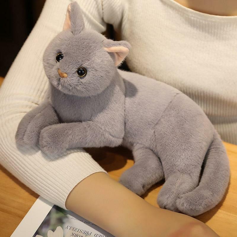 Animals Real Prone Cat Stuffed Animal | Cats Animals (C-E) Animals