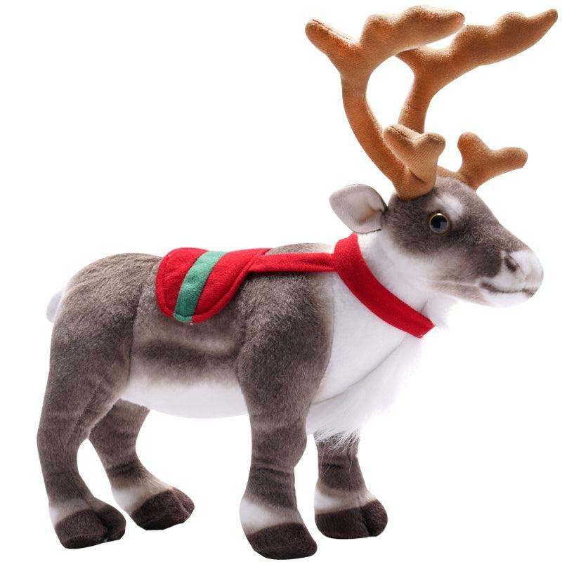 Animals Realistic Christmas Reindeer Plush Toy | 12In | Deer Animals (C-E) Animals