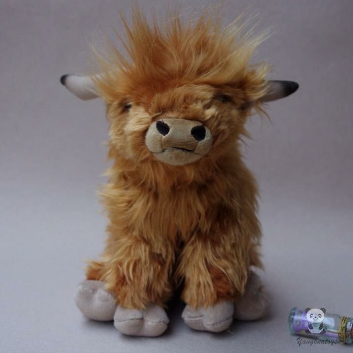 Animals Realistic Scottish Highland Cow Plushies | Cows Animals (C-E) Animals