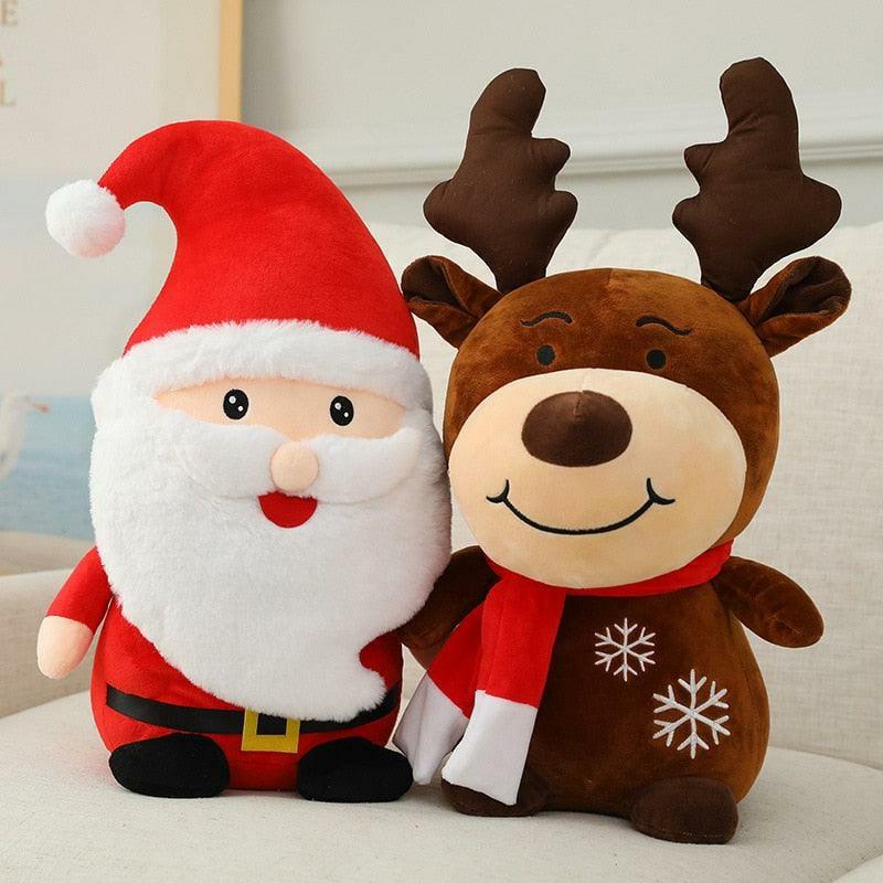 Animals Santa Claus and Reindeer Plushies | 12In | Deer Animals (C-E) Animals