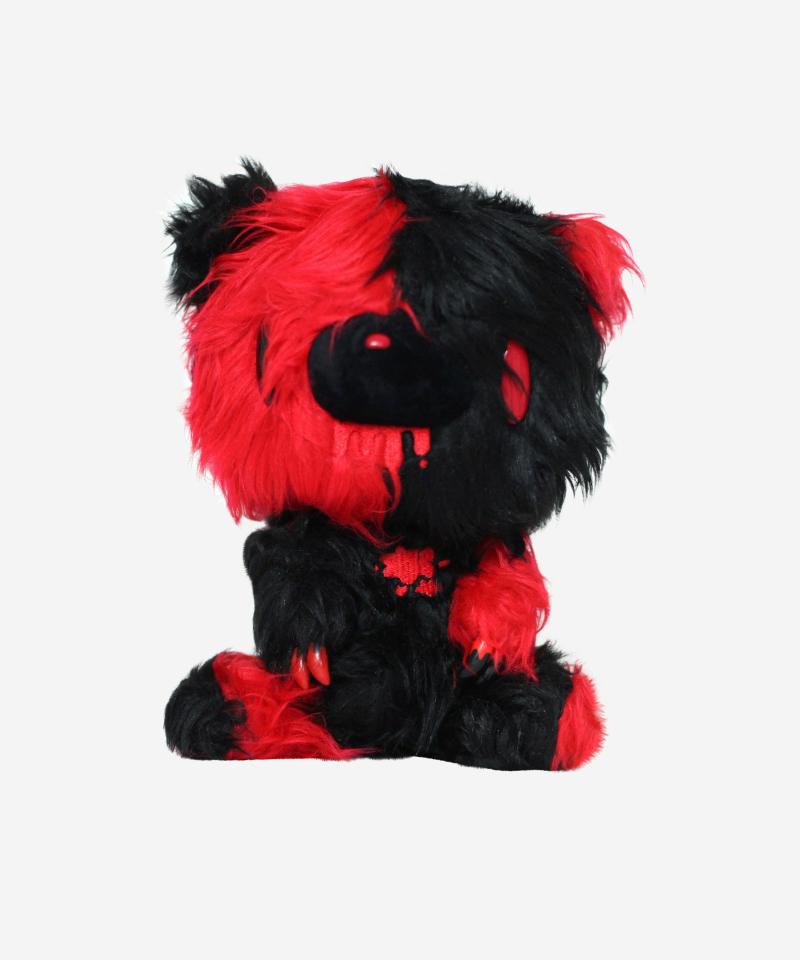 Animals Shaggy Monotone Red/Black Gloomy Bear 7" Plush | Teddy Bears Animals (T-Z) Animals