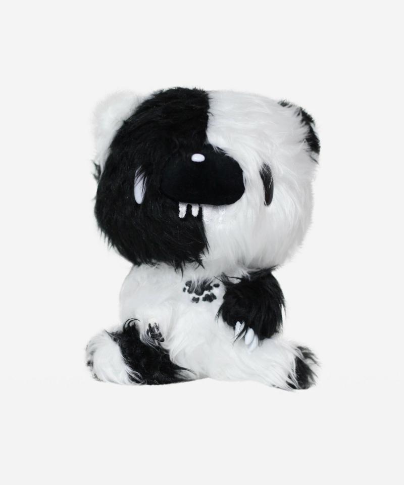 Animals Shaggy Monotone White/Black Gloomy Bear 7" Plush | Teddy Bears Animals (T-Z) Animals