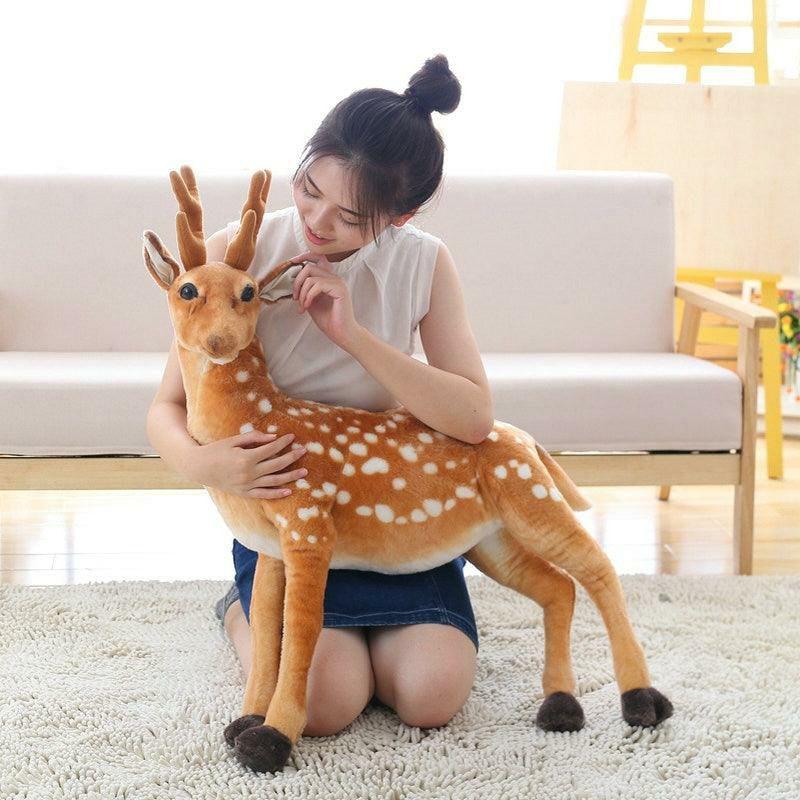 Animals Sika Deer Plush Stuffed Toy Doll | 35In | Deer Animals (C-E) Animals