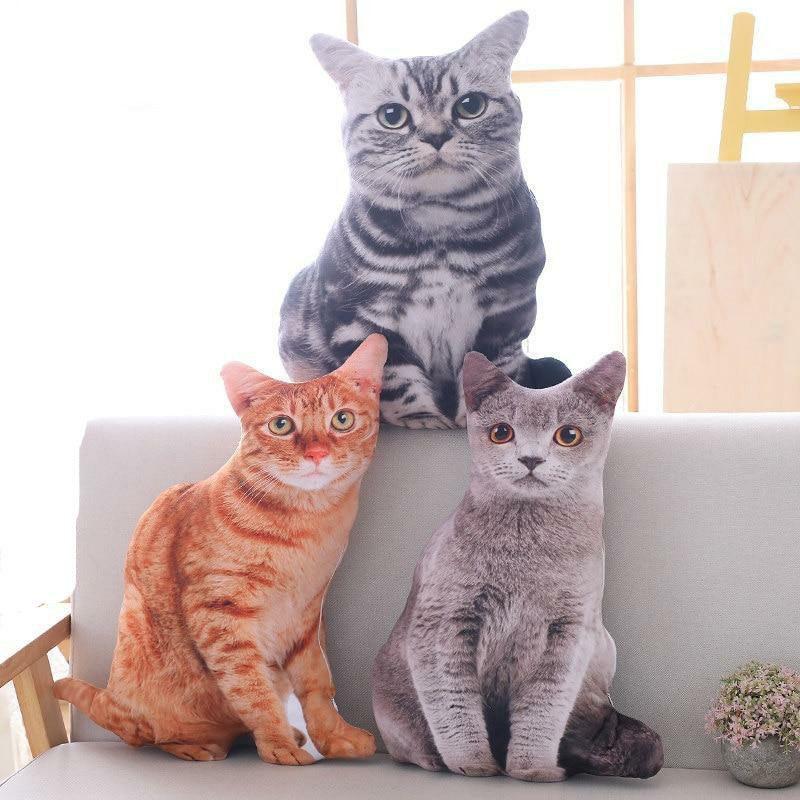 Animals Simulation Plush Cat Pillows | Cats Animals (C-E) Animals