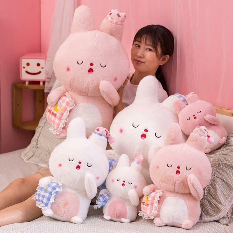 Animals Sleeping Bunny Plush Pillows | 9In | Bunnies Animals (A-B) Animals