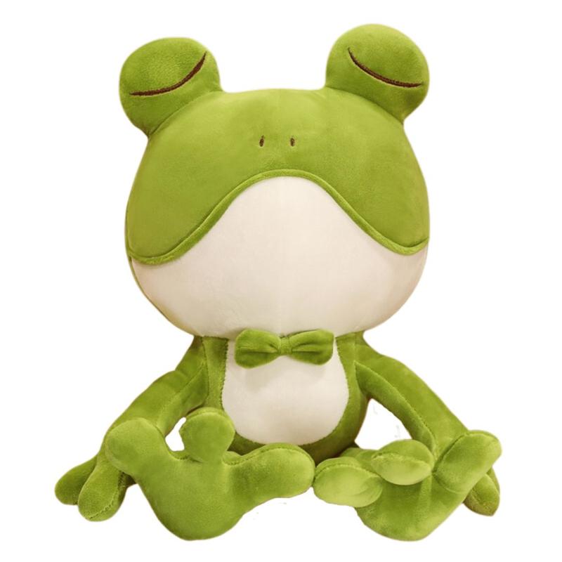 Animals Sleepy Green Frog Plushie | 15In | Frogs Animals (F-H) Animals