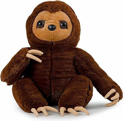 Animals Sloth Plush Dark Brown Stuffed Animal 12" | Sloths Animals (S) Animals