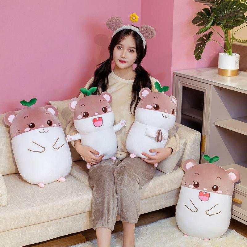 Animals Soft Down Cotton Small Hamster Flute Doll Plush Toy | 25cm | Hamsters Animals (F-H) Animals