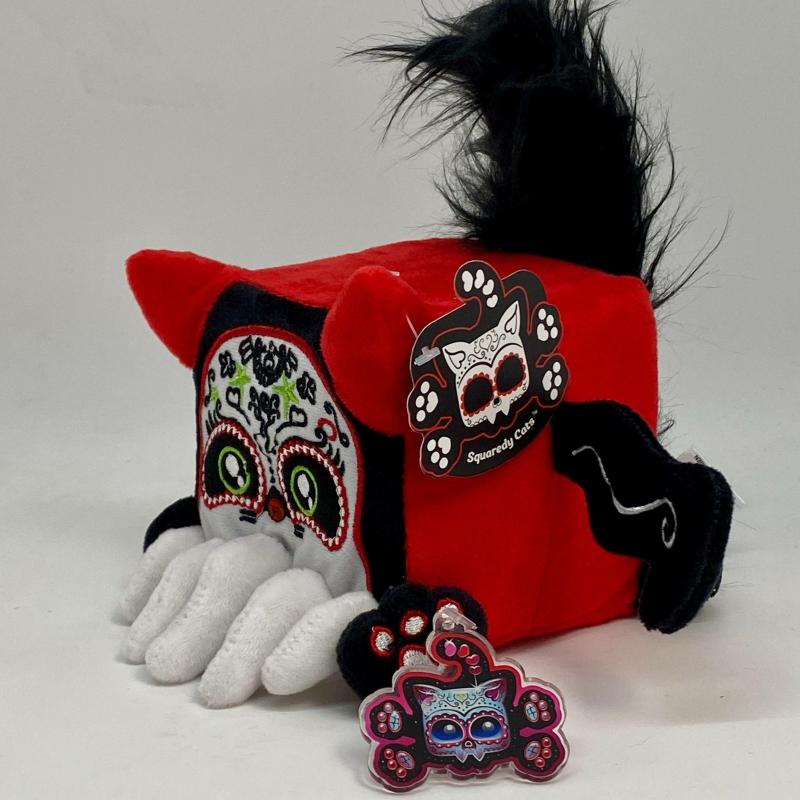 Animals Squaredy Cats – Sugar Skull Cathulhu signature size plushie | Cats Animals (C-E) Animals