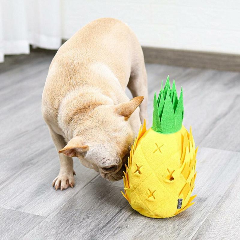 Animals Stress Release Pineapple Plush Toy, Snuffle Mat Dog Nose Pad | Dogs Animals (C-E) Animals