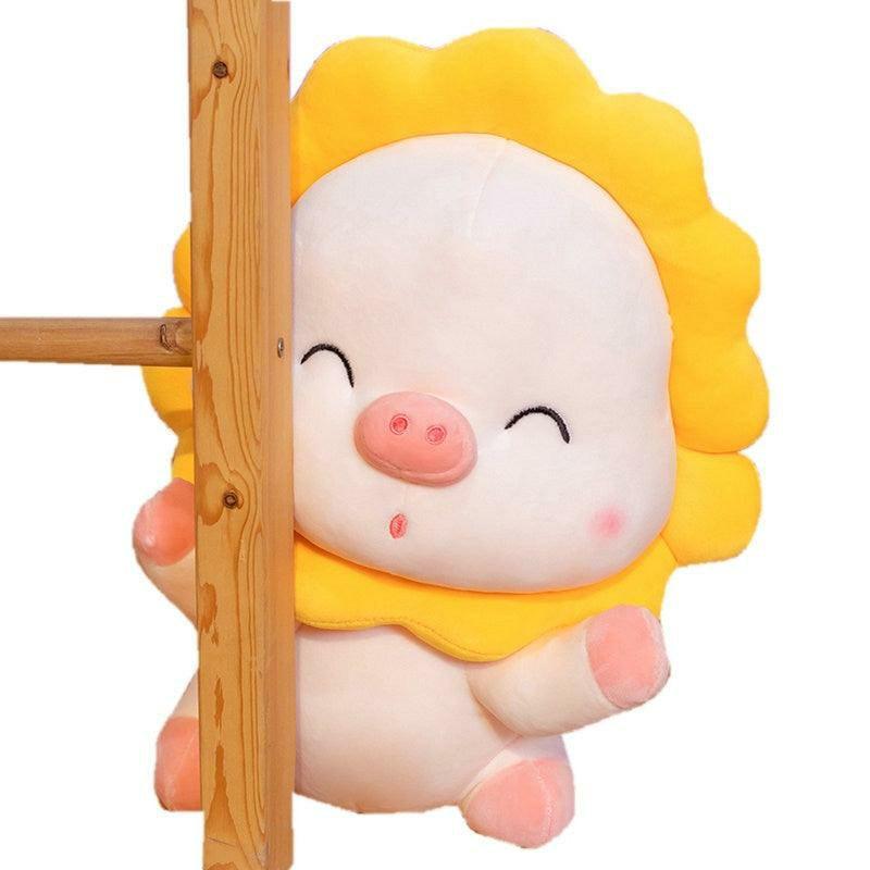 Animals Sunflower Pig Plush Toy | 27In | Pigs Animals (P-R) Animals