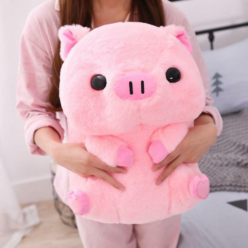 Animals Super Huggable Pink Piggy Plushie | Pigs Animals (P-R) Animals