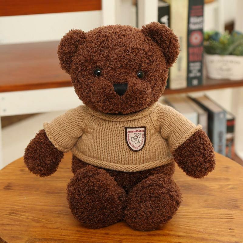 Animals Teddy Bear with Crested Sweater in Cream and Brown | 50cm | Teddy Bears Animals (T-Z) Animals