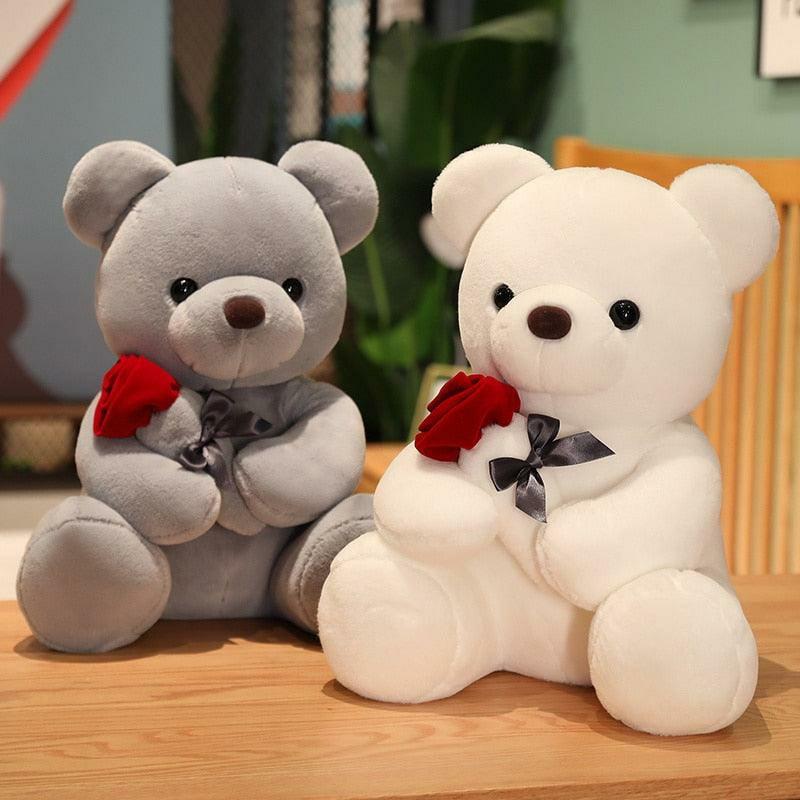 Animals Teddy Bear With Rose Super Soft Plushie | 9In | Teddy Bears Animals (T-Z) Animals