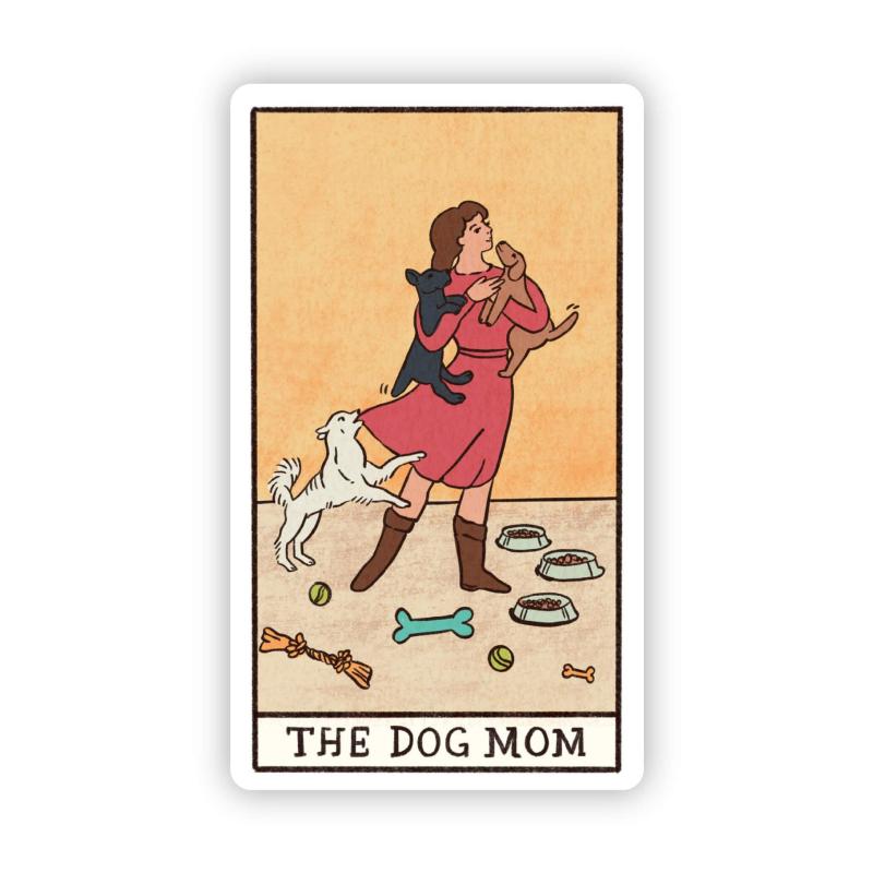 Animals "The Dog Mom" Tarot Card Sticker | Dogs Animals (C-E) Animals