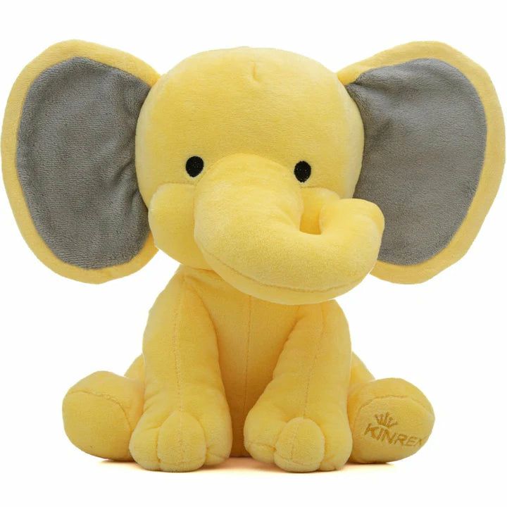 Animals Yellow Elephant Stuffed Animal – Stuff Animal Plush Toy 9" | Elephants Animals (C-E) Animals