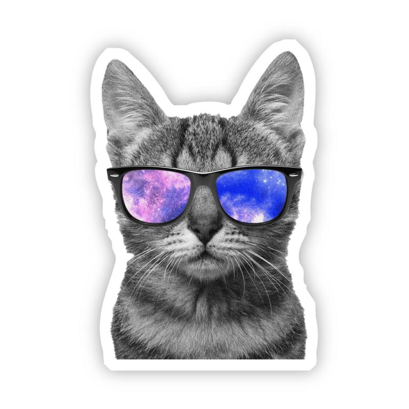 Animals Cat Sunglasses Sticker | Cats Animals (C-E) Animals