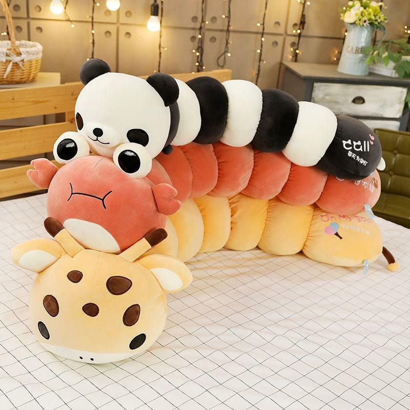 Animals Colorful Animal Shaped Caterpillars Hug Pillows | 51In | Caterpillars Animals (C-E) Animals